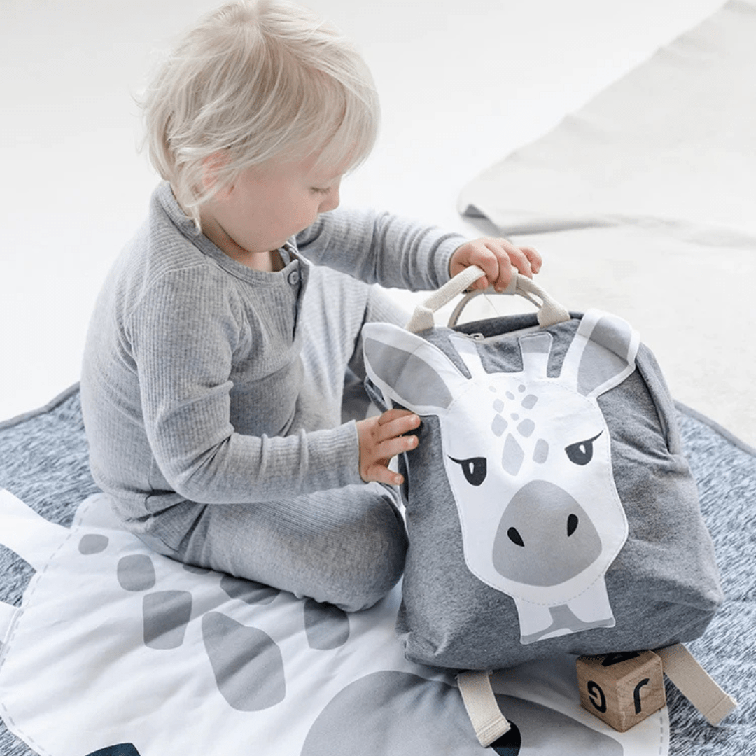 Children's Backpack with Animal Pattern – Light &amp; Cute Bag for Kids