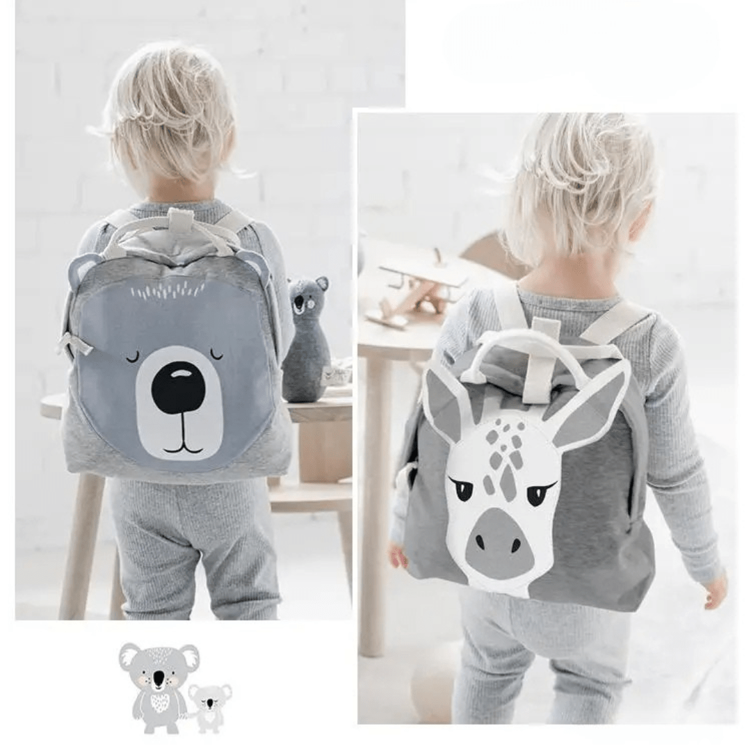 Children's Backpack with Animal Pattern – Light &amp; Cute Bag for Kids