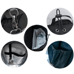 Biboss Magnetic Gym Bag, Compact training bag with bottle compartment, key holder &amp; adjustable strap