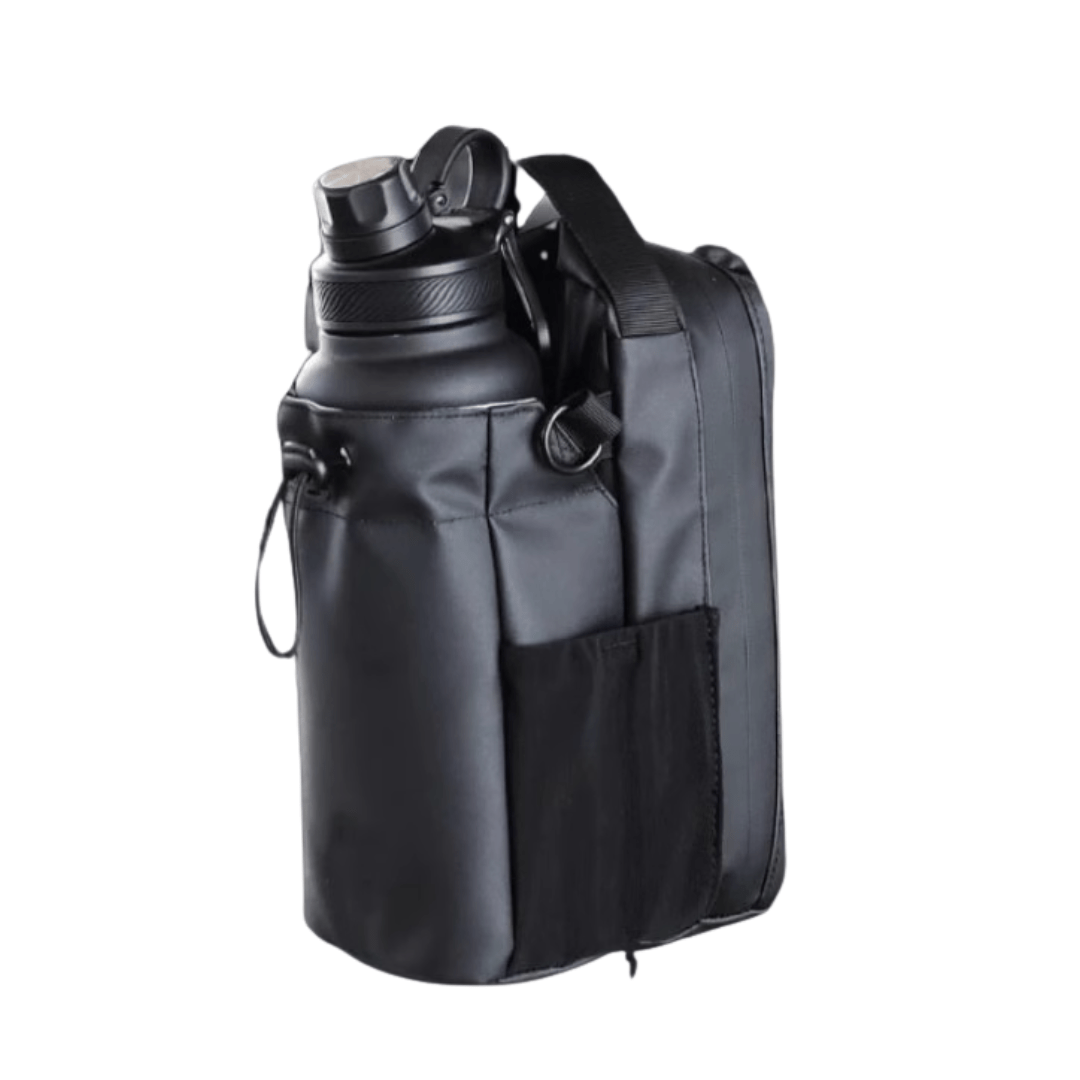 Biboss Magnetic Gym Bag, Compact training bag with bottle compartment, key holder &amp; adjustable strap