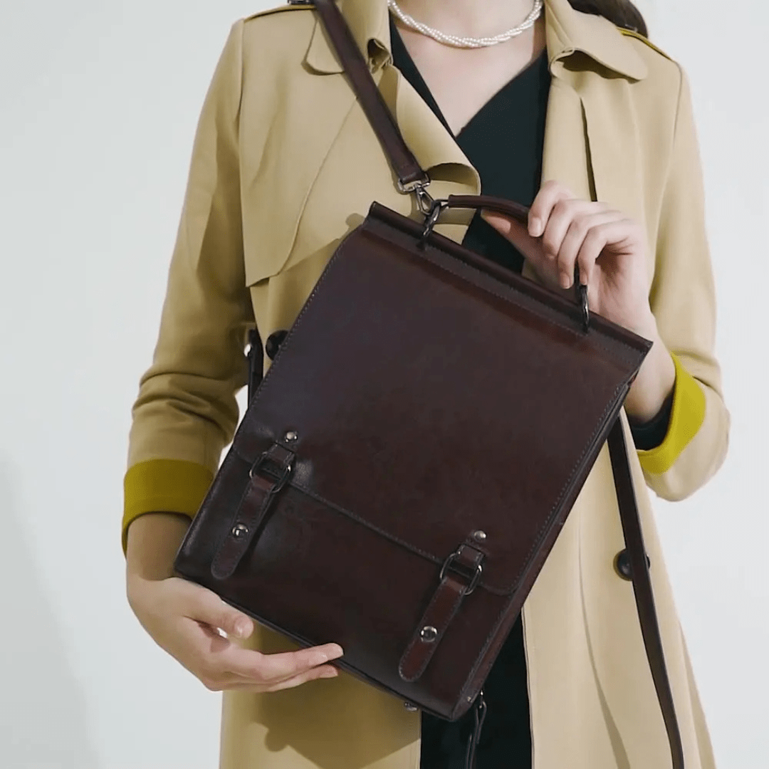 Embla, Leather Backpack