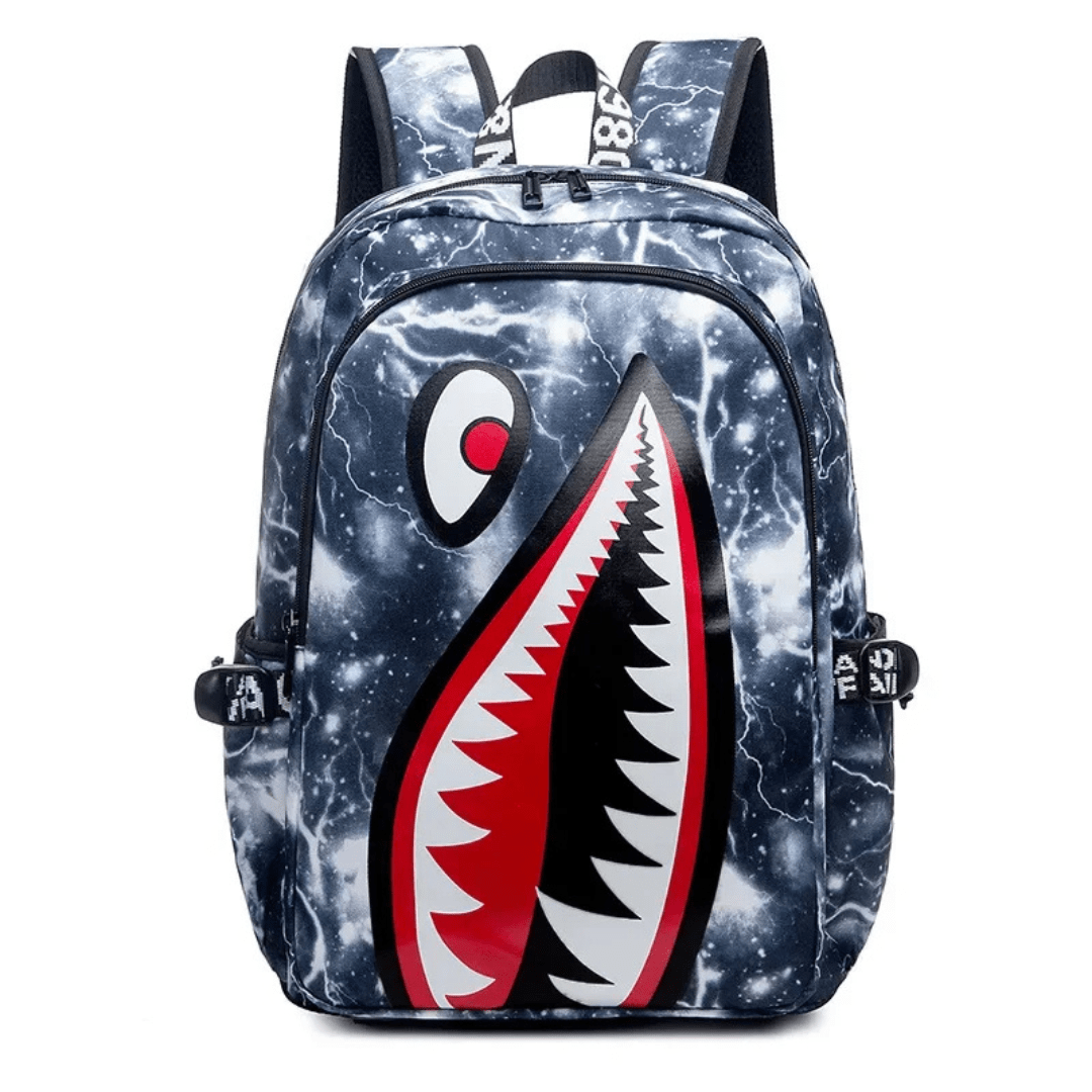 Shark Backpack – Spacious &amp; Durable School Bag