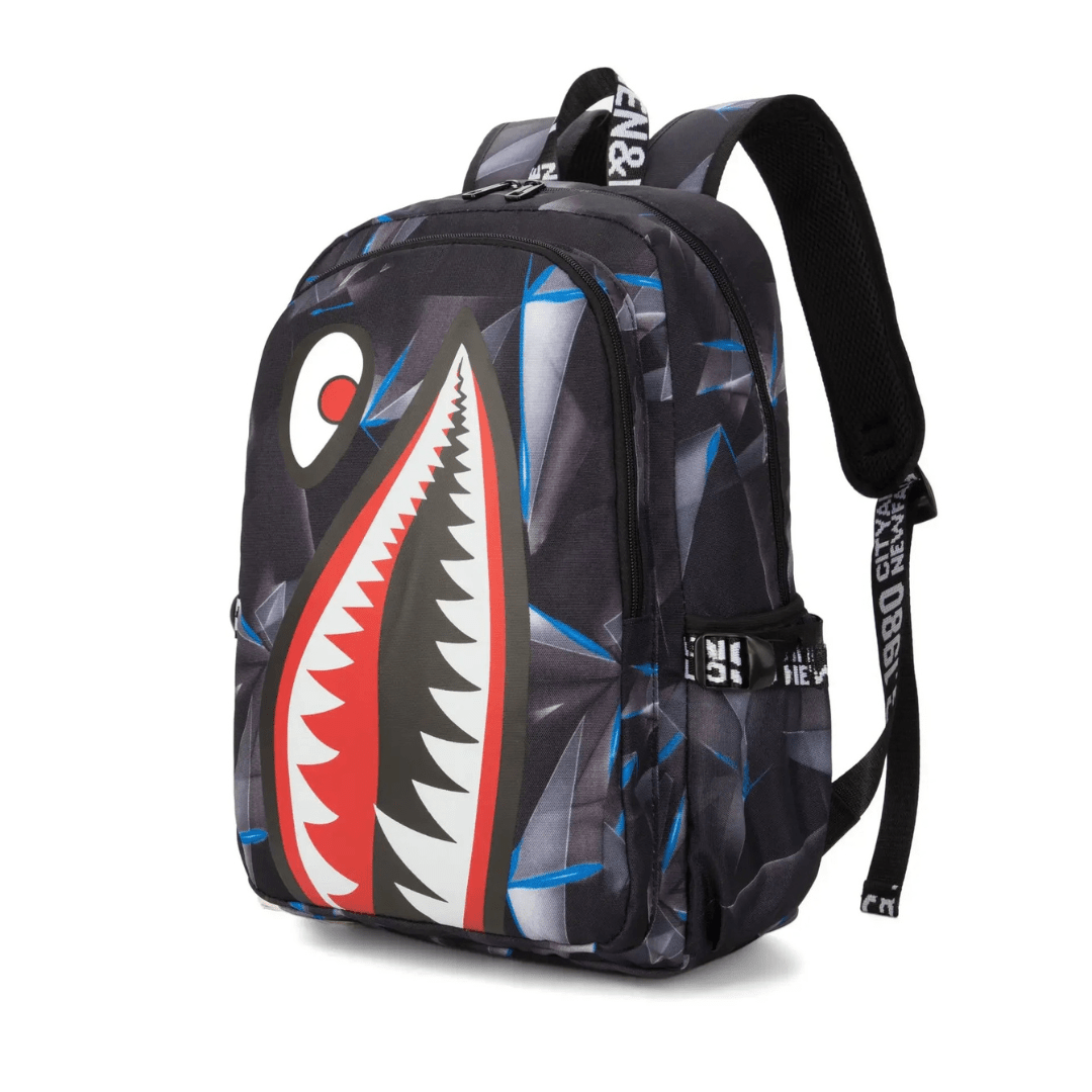 Shark Backpack – Spacious &amp; Durable School Bag