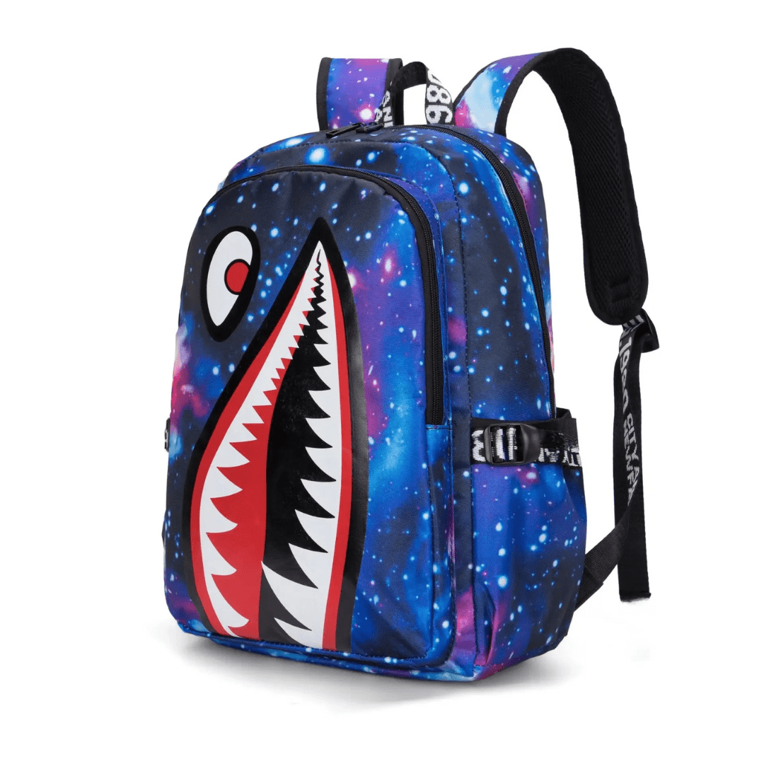 Shark Backpack – Spacious &amp; Durable School Bag