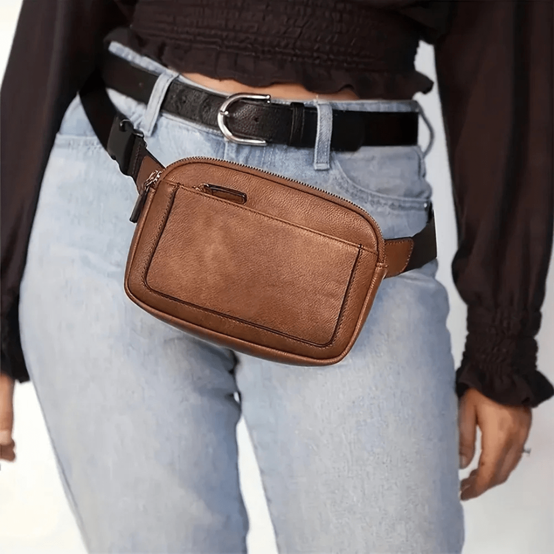 Marie, PU Leather Waist Bag - Crossbody &amp; Belt Bag