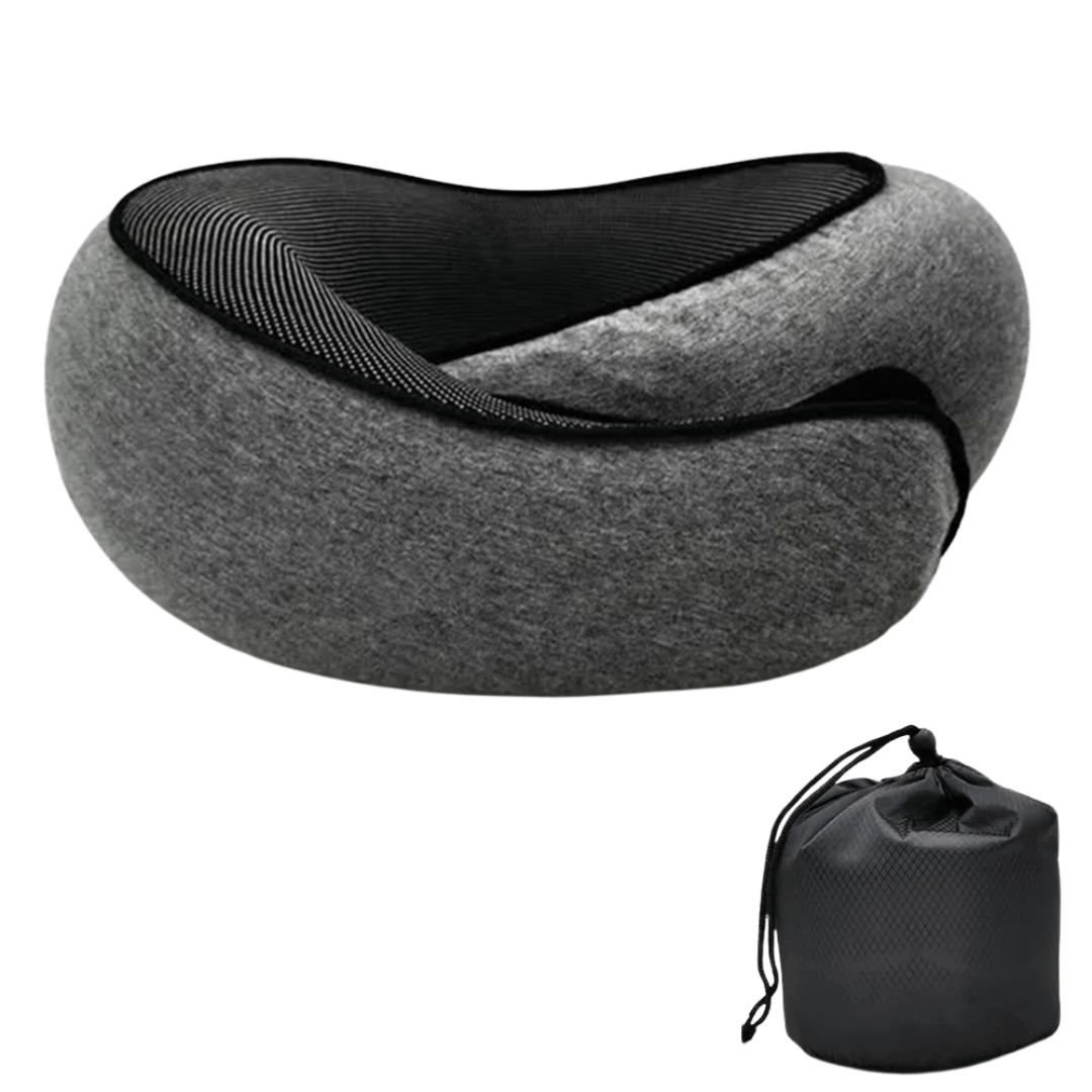 Resekudde i Memory Foam – Snäckformad & Ergonomisk