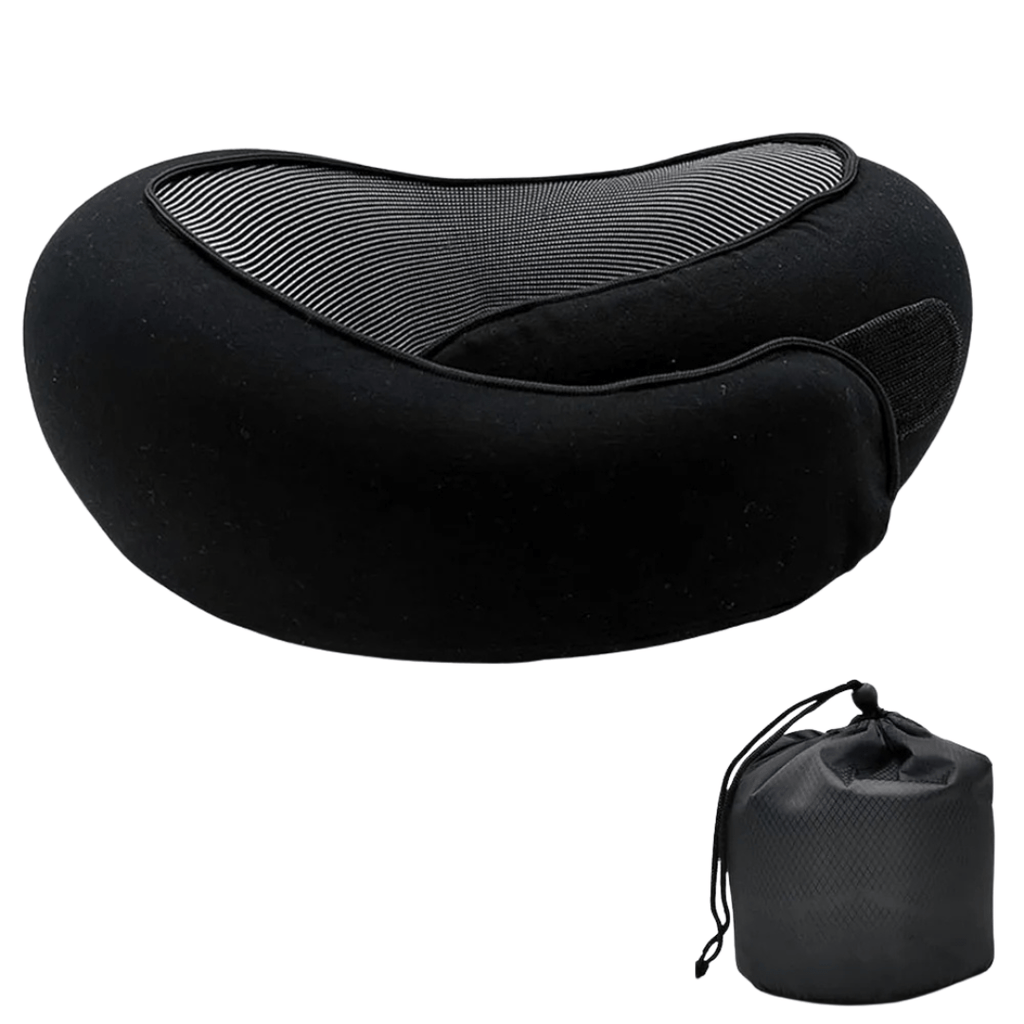 Resekudde i Memory Foam – Snäckformad & Ergonomisk
