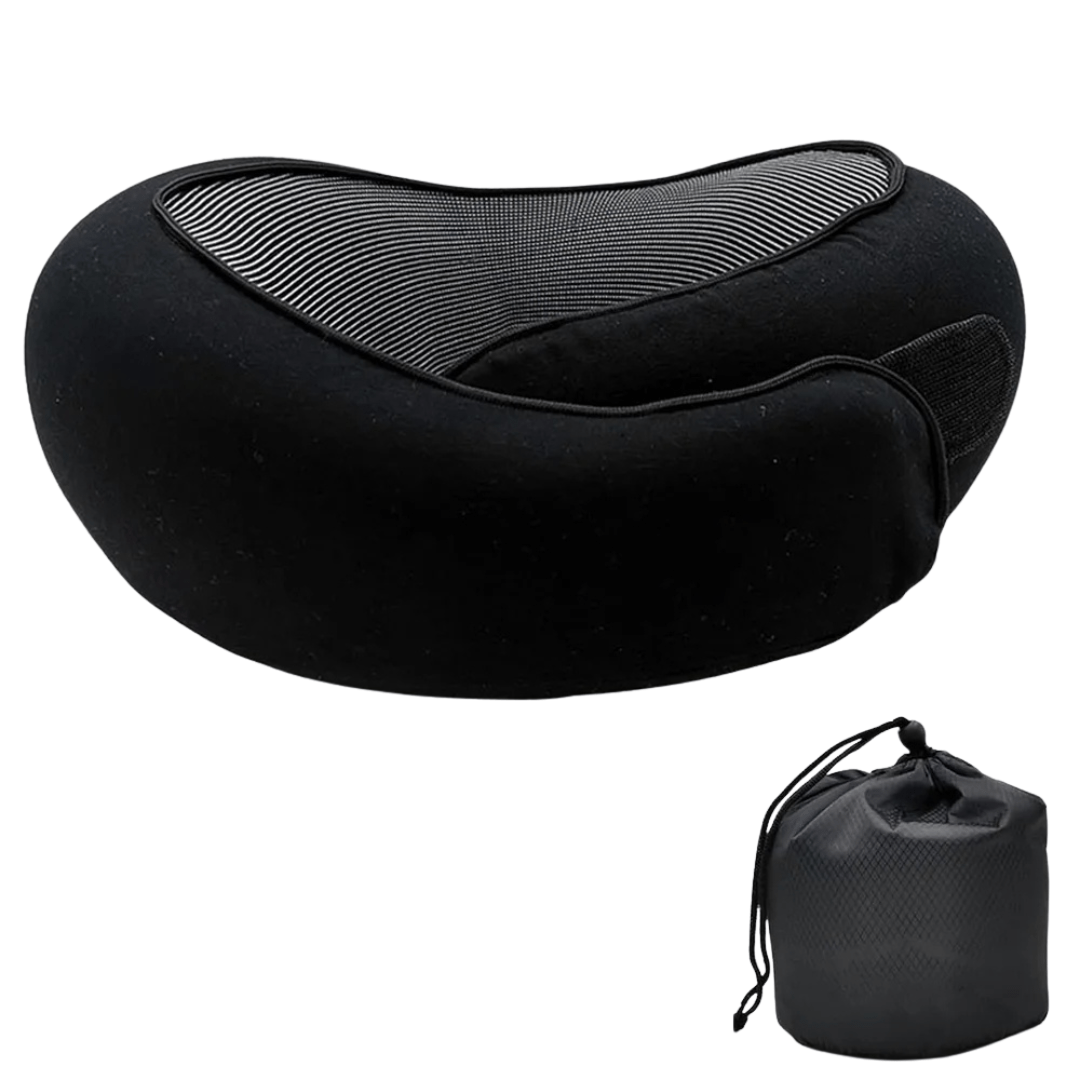 Resekudde i Memory Foam – Snäckformad & Ergonomisk