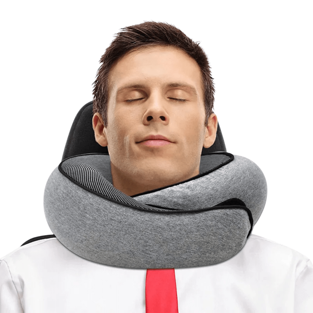 Resekudde i Memory Foam – Snäckformad & Ergonomisk
