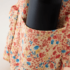 Children's Backpack, Red Flowers