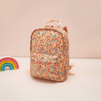 Children's Backpack, Red Flowers